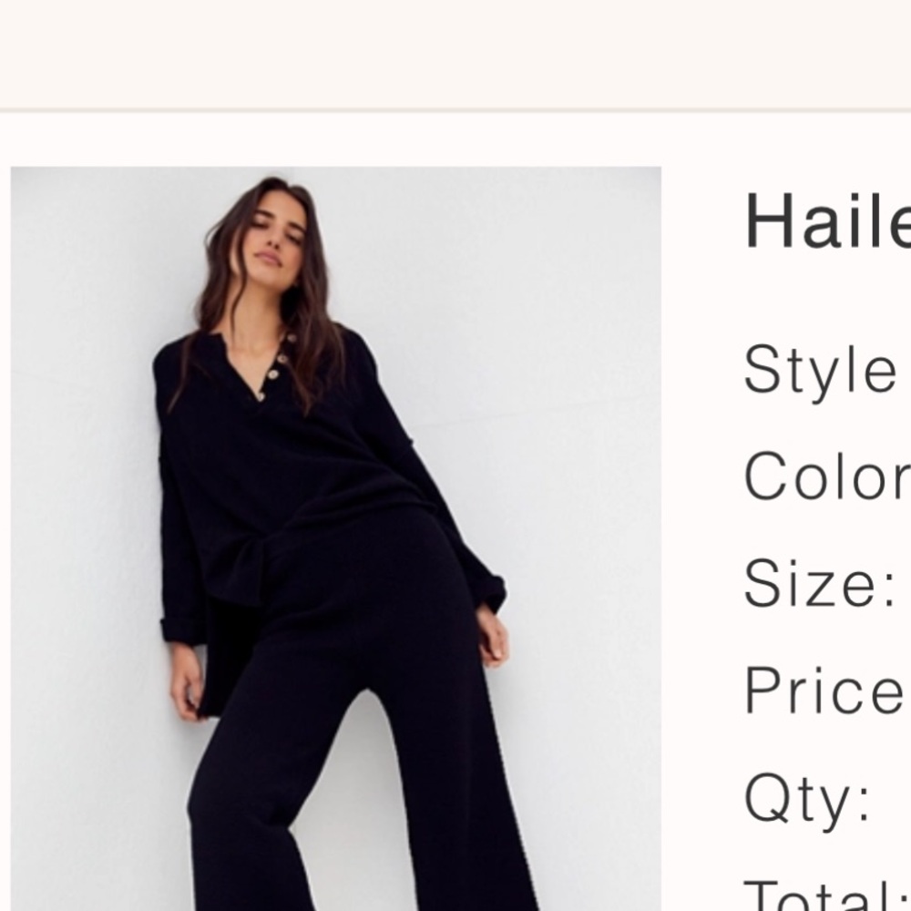 Free People Hailee Sweater Set size S.